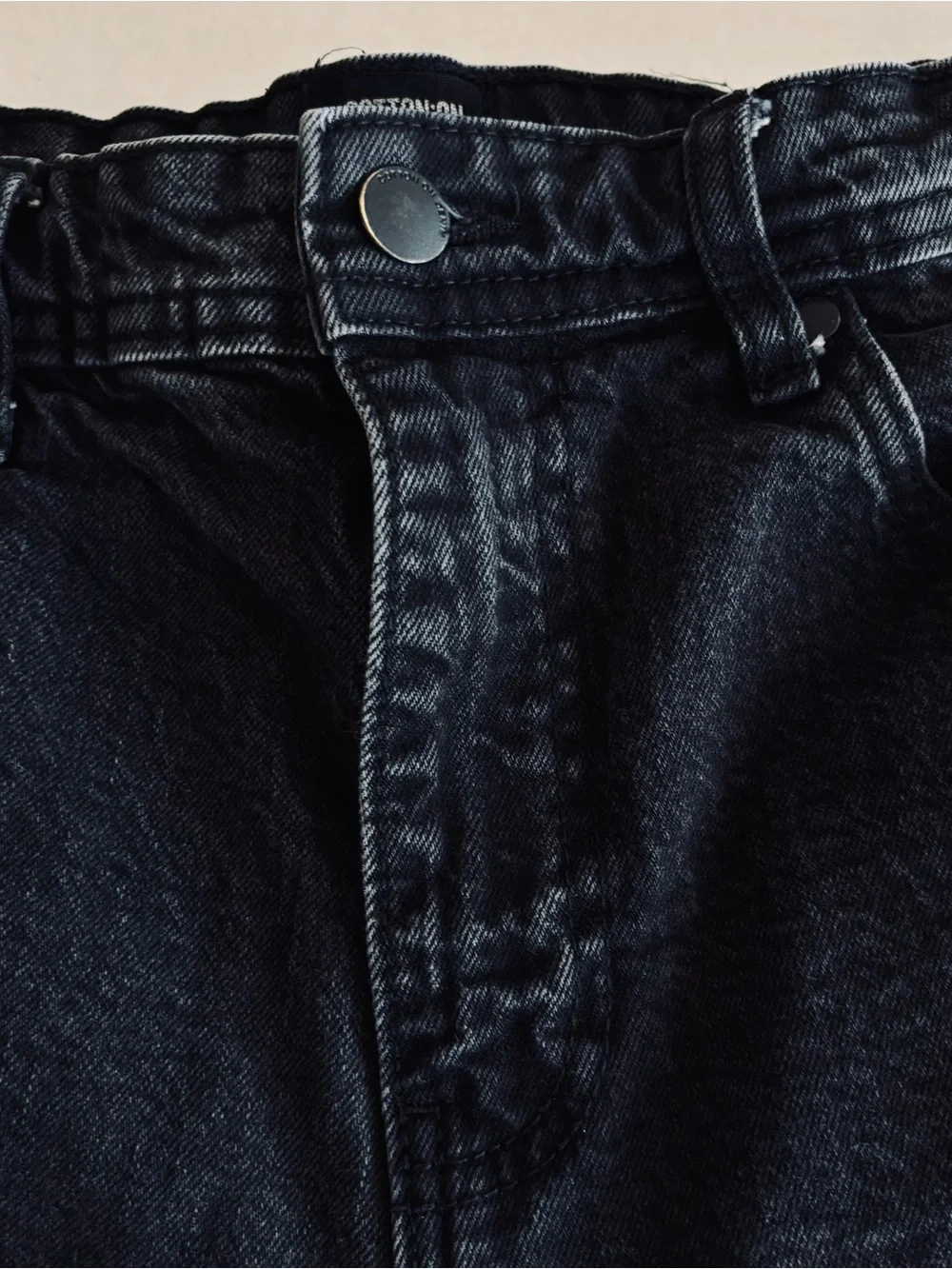 Cotton On Black Denim Jean Shorts straight shorts